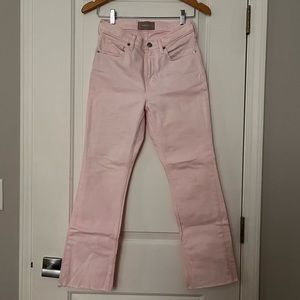 Everlane High-Rise Kick Crop Jeans in Light Pink size 25